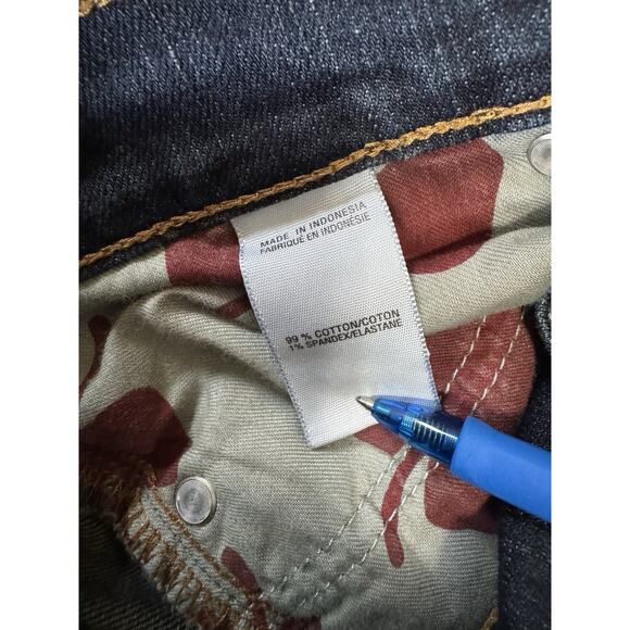 Lucky Brand Womens Zoe Boot Low Rise Jean Pants Flap Pockets Embroidered Size 12 - Picture 6 of 11